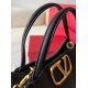 Valentino Alltime Medium Bag in Black Grained Calfskin