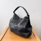 The Row Samia Shoulder Bag in Black Leather