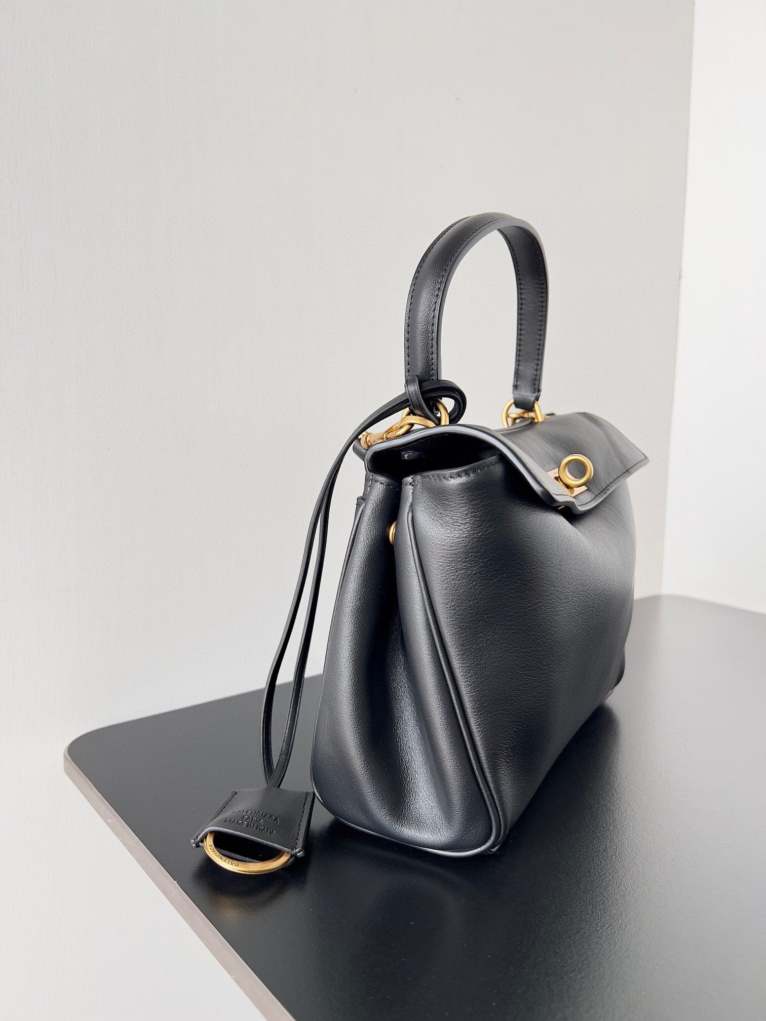 Balenciaga Rodeo Mini Bag in Black Calfskin