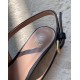 Valentino Bold Edition VLogo Slingback Ballerinas in Black Leather