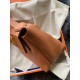 Hermes 24/24 Mini 21 Touch Bag in Gold Evercolor and Ostrich Leather