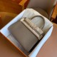 Hermes Kelly Retourne 28 Handmade Bag In Taupe Togo Leather