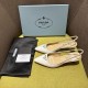 Prada Slingback Pumps 55mm in White Patent Leather