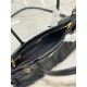 Prada Medium Tote Bag in Black Soft Leather