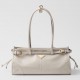 Prada Medium Tote Bag in Ivory Soft Leather