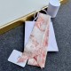 Dior Toile de Jouy Sauvage Mitzah Scarf in Pink Silk Twill