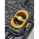 Dior Mini Jolie Top Handle Bag in Black Cannage Calfskin