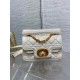 Dior Mini Jolie Top Handle Bag in White Cannage Calfskin