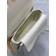 Dior Mini Jolie Top Handle Bag in White Cannage Calfskin