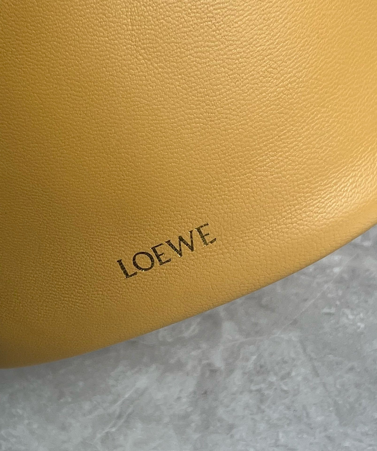 Loewe Flamenco Purse Bucket Bag in Sahara Nappa Lambskin