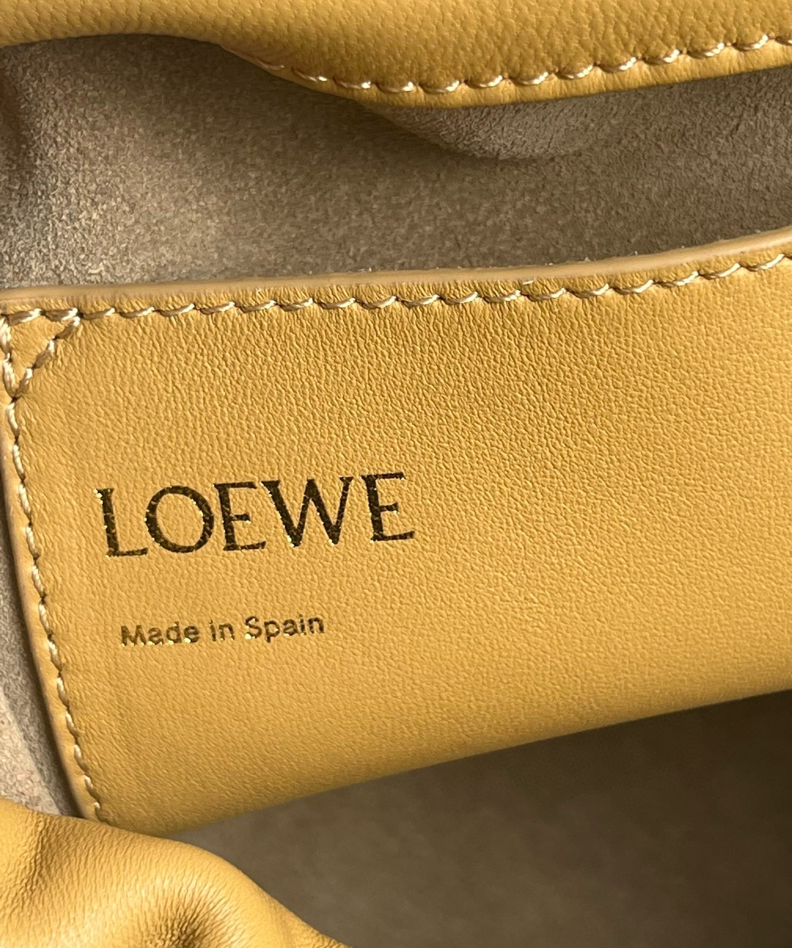 Loewe Flamenco Purse Bucket Bag in Sahara Nappa Lambskin