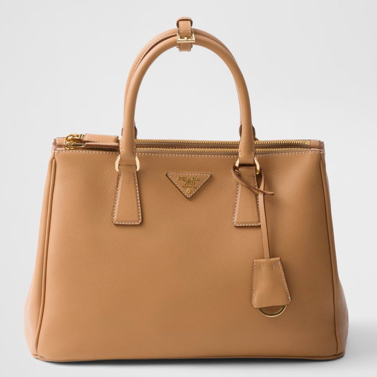 Prada Galleria Large Tote Bag in Brown Calfskin