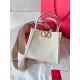 Valentino Alltime Small Bag in White Grained Calfskin