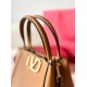 Valentino Alltime Small Bag in Brown Grained Calfskin