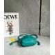 Loewe Mini Flamenco Purse Bag in Green Nappa Lambskin