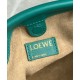 Loewe Mini Flamenco Purse Bag in Green Nappa Lambskin