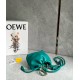 Loewe Mini Flamenco Purse Bag in Green Nappa Lambskin