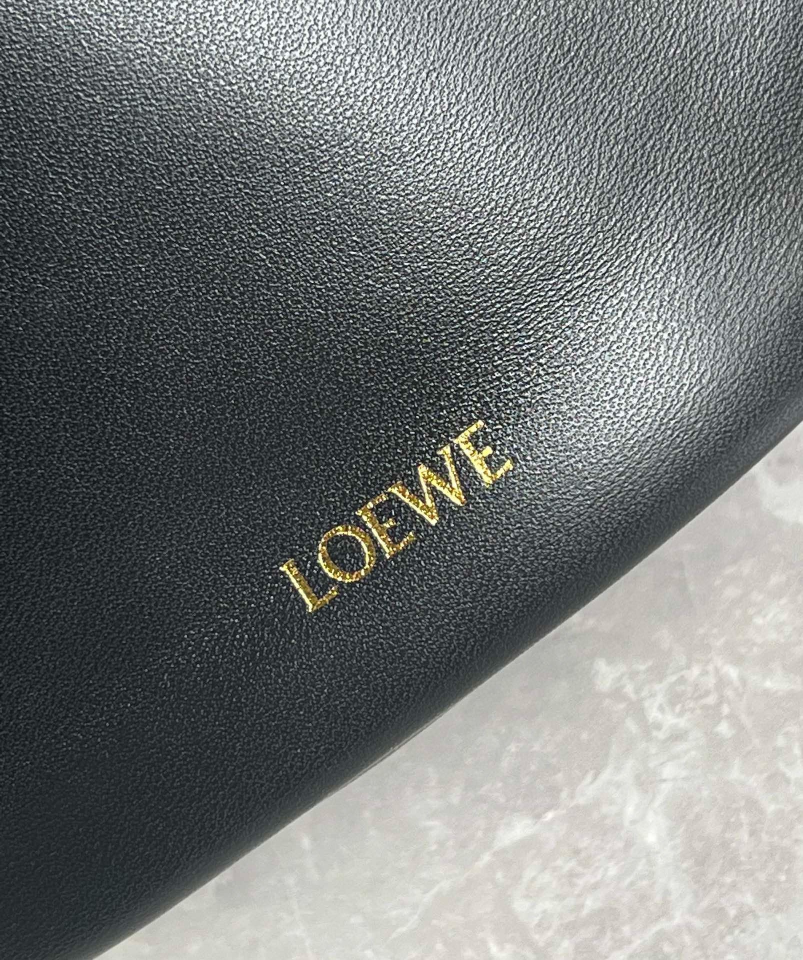 Loewe Flamenco Purse Bucket Bag in Black Nappa Lambskin