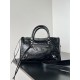 Balenciaga Le City Small Bag in Black Arena Lambskin