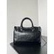 Balenciaga Le City Small Bag in Black Arena Lambskin