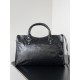 Balenciaga Le City Medium Bag in Black Arena Lambskin