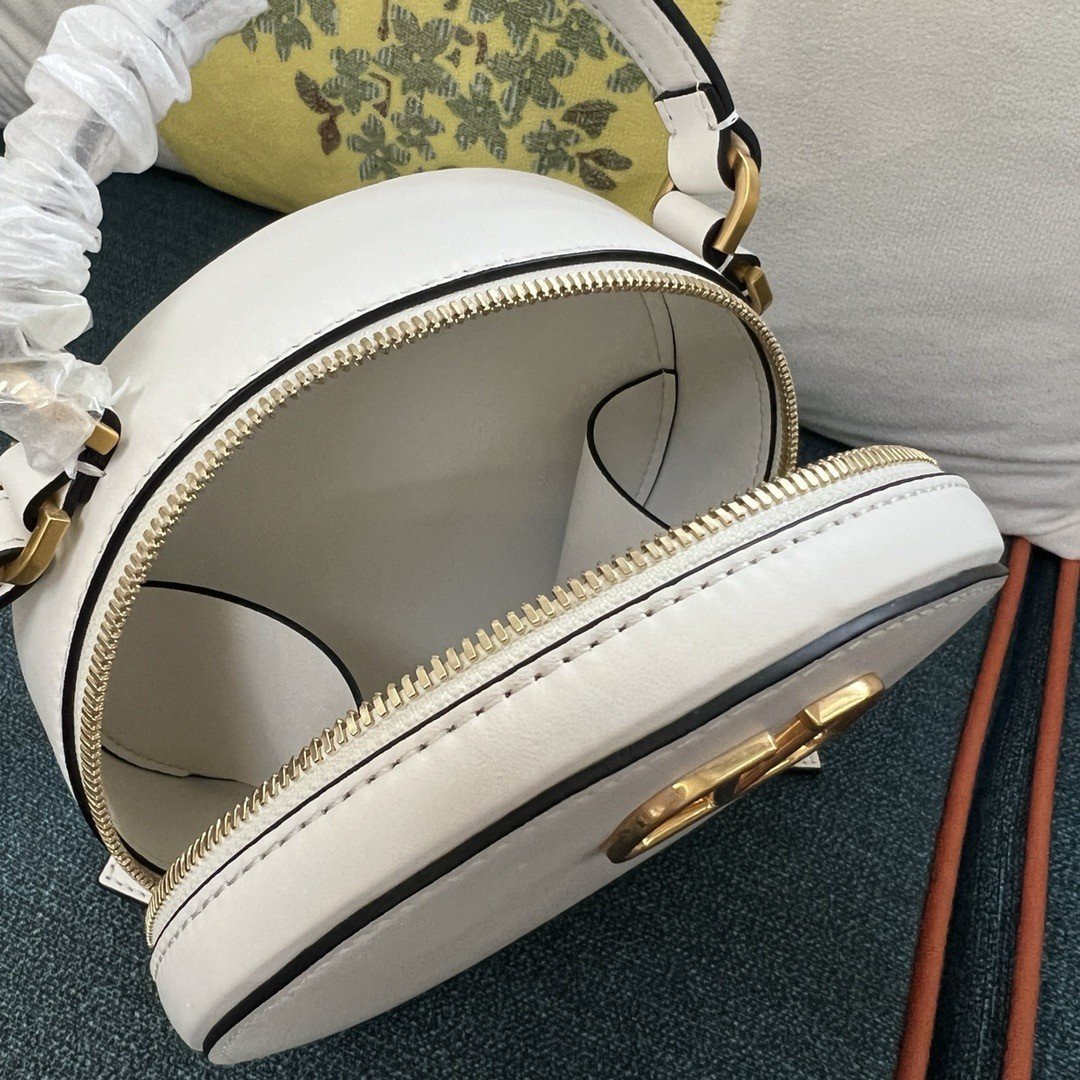 Valentino VLogo Signature Mini Bag in White Calfskin