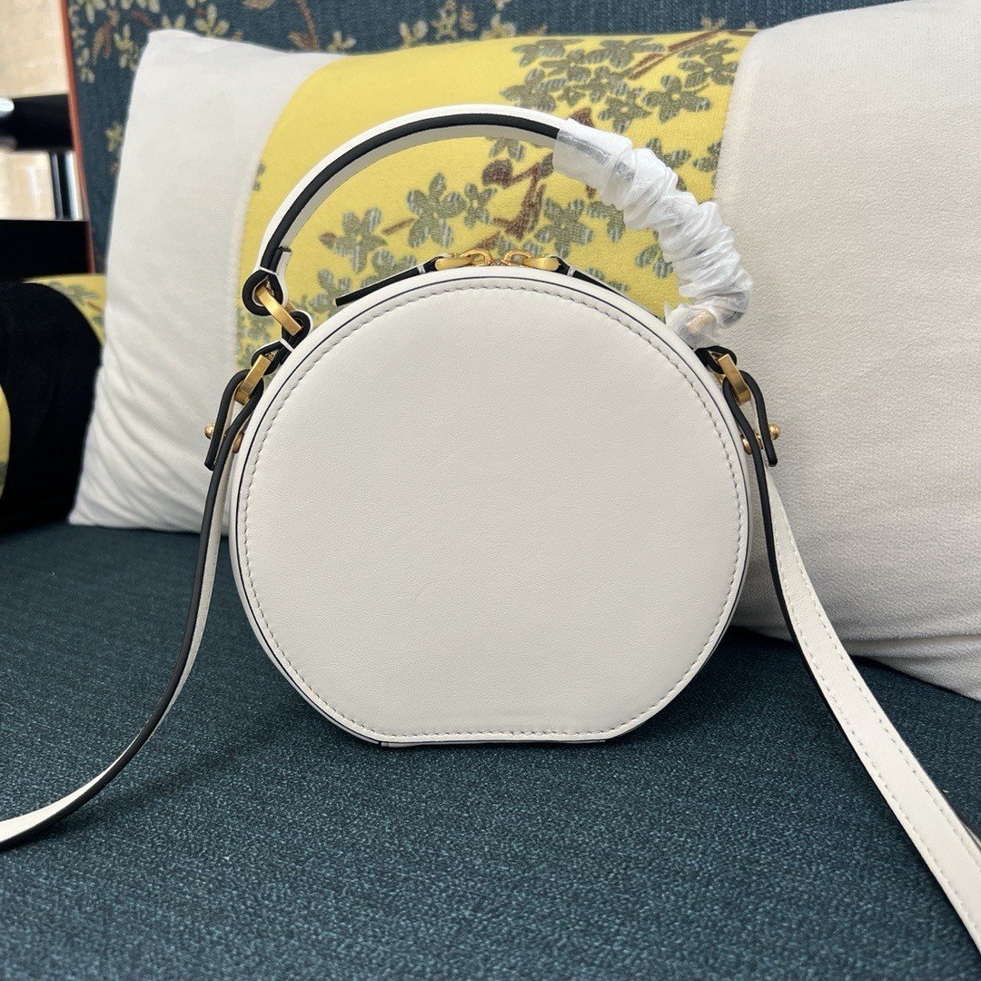 Valentino VLogo Signature Mini Bag in White Calfskin