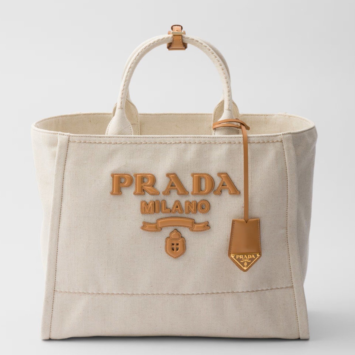 Prada Large Blend Tote Bag in Linen