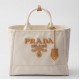 Prada Large Blend Tote Bag in Linen