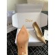 Dior Tribales Pumps 80mm in Nude Patent Calfskin