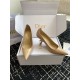 Dior Tribales Pumps 80mm in Nude Patent Calfskin