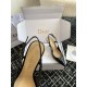 Dior Tribales Pumps Slingback 80mm in Black Patent Calfskin