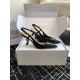 Dior Tribales Pumps Slingback 80mm in Black Patent Calfskin