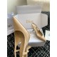 Dior Tribales Pumps Slingback 80mm in Nude Patent Calfskin