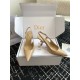 Dior Tribales Pumps Slingback 80mm in Nude Patent Calfskin