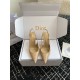 Dior Tribales Pumps Slingback 80mm in Nude Patent Calfskin