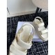 Dior Dioract Platform Sandals in White Lambskin