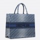 Dior Large Book Tote Bag in Blue Denim Oblique Jacquard