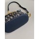 Dior 30 Montaigne Mini Vanity Case in Blue Oblique Jacquard