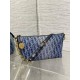 Dior Diorstar Hobo Bag with Chain in Blue Denim Oblique Jacquard