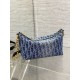 Dior Diorstar Hobo Bag with Chain in Blue Denim Oblique Jacquard