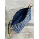 Dior Diorstar Hobo Bag with Chain in Blue Denim Oblique Jacquard