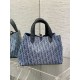 Dior Toujours Medium Bag in Blue Denim Oblique Jacquard