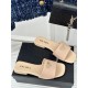 Prada Women's Slides in Beige Saffiano Leather