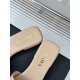 Prada Women's Slides in Beige Saffiano Leather