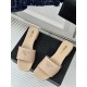 Prada Women's Slides in Beige Saffiano Leather