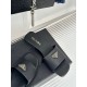 Prada Women's Slides in Black Saffiano Leather