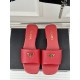 Prada Women's Slides in Red Saffiano Leather