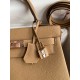 Hermes Kelly Retourne 28 Handmade Bag In Chai Clemence Leather