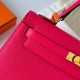 Hermes Kelly Sellier 28 Handmade Bag In Rose Extreme Epsom Calfskin